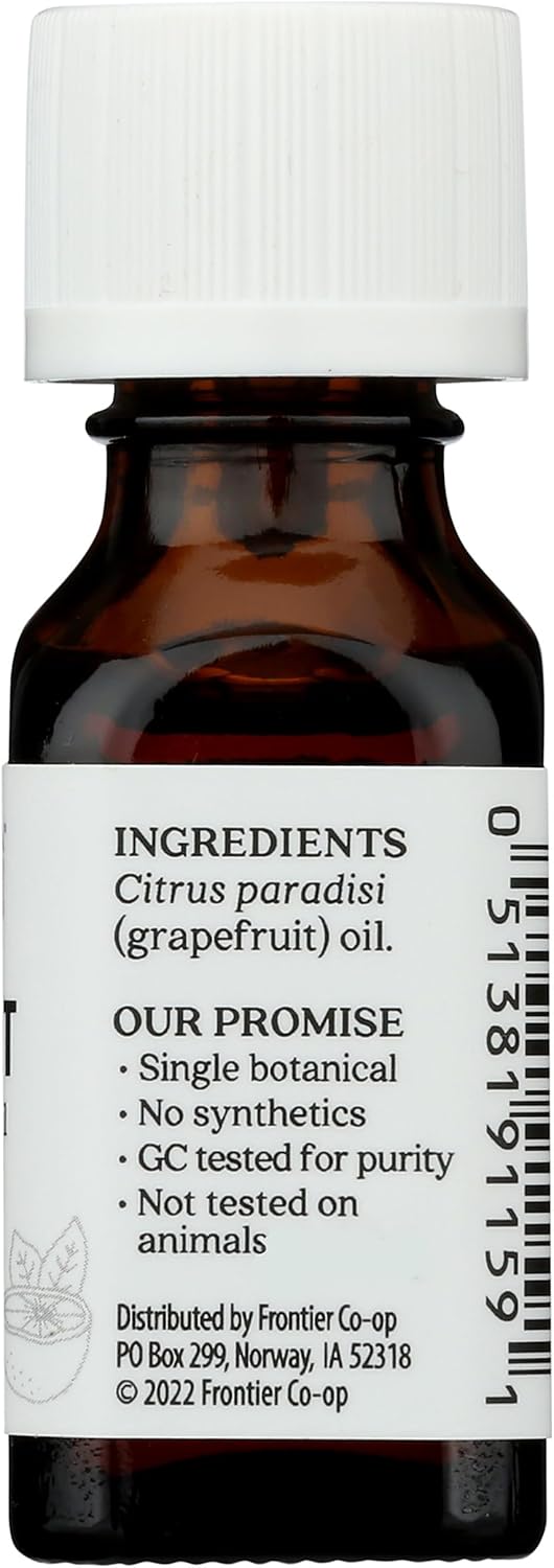Aura Cacia Essential Oil, Joyful Grapefruit, 0.5 fluid ounce, Packaging May Vary