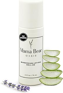 Mama Bear Oasis Roll On - Fast Absorbing & Quick Drying Magnesium Roll On, Aloe Vera - Gentle & Non-Greasy Rub for Easy Application