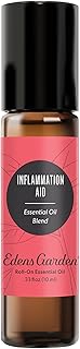 Edens Garden Inflammation Aid Essential Oil Roll-On Blend- 100% Pure Premium Grade, Natural, Therapeutic, Aromatherapy, Kid & Skin Safe, The Best for Wellness, Tension Pre-Diluted 10 ml (.33 fl oz)