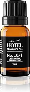 AirScent Hotel Diffuser Oil No. 1071 - Aloe, Gardenia, Green Banana Leaf - Premium Fragrance Oil for Ultrasonic and Waterless Diffusers and Crafting - 10 mL, 0.34 fl oz Glass Dropper Bottle