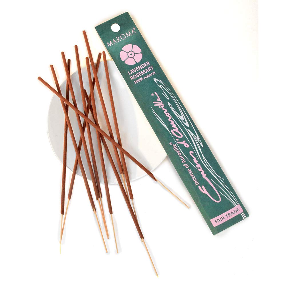 Maroma Eda Incense, Lavender Rosemary, 10 Count (623206011665)