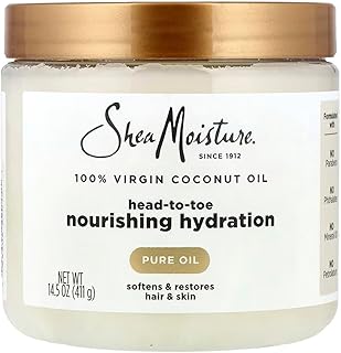 SheaMoisture for Dry Skin Nourishing Hydration 100% Extra Virgin Coconut Oil Soften and Restore Skin and Hair 14.5 oz