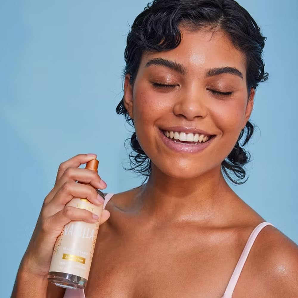 Tree Hut Vanilla Hair & Body Mist, Hydrating & Alcohol-Free Body Spray, Fragrance with Vanilla, Sandalwood & Coconut Notes, Alcohol-Free Formula, Spray, 6 Fl Oz.