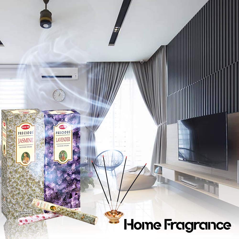 Hem Lavender & Jasmine Incense Sticks – Pack of 2 Boxes (240 Sticks Total) – Calming Floral Aroma for Relaxation, Meditation & Home Fragrance