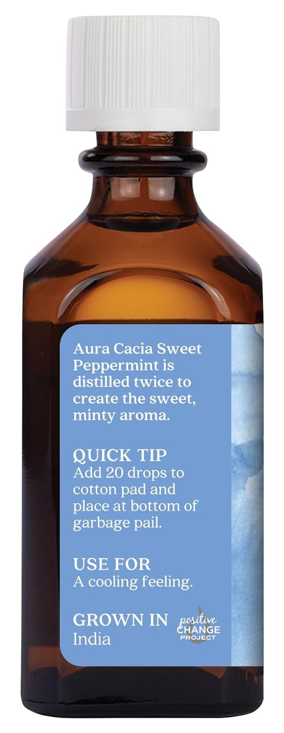 Aura Cacia Sweet Peppermint Essential Oil 2 fl. oz.