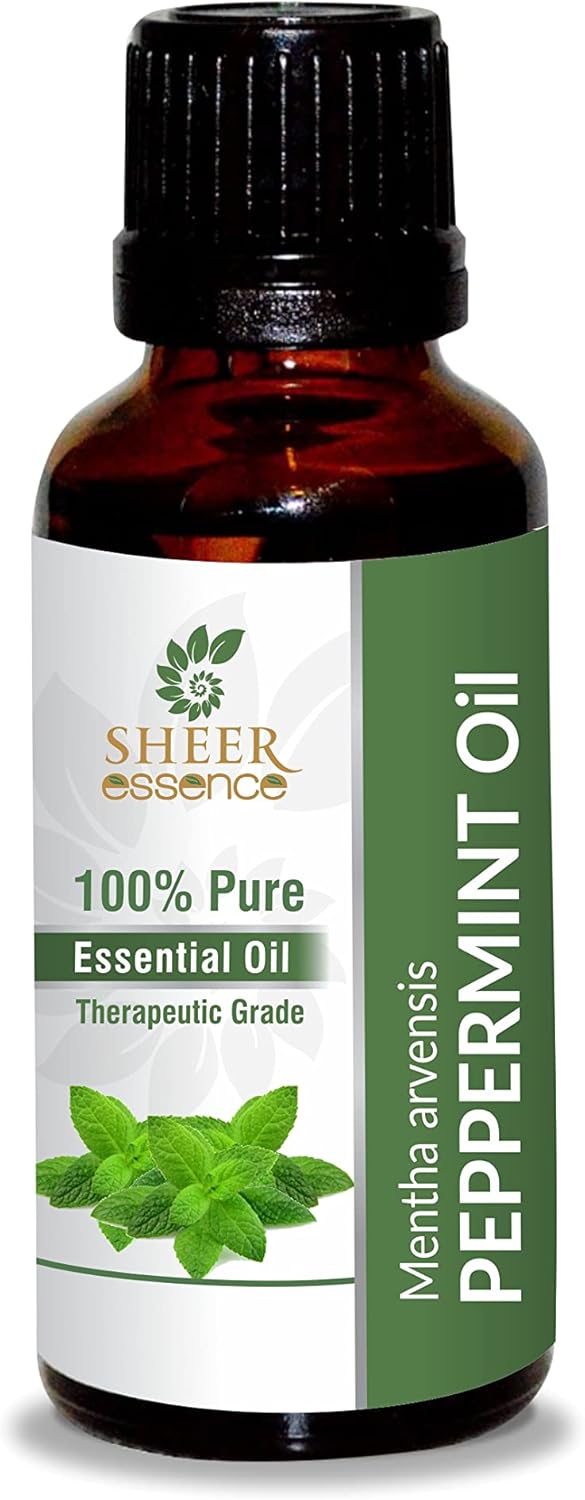 Peppermint Oil 15 ML (0.51 Fl.OZ) | 100% Pure Natural Undiluted Uncut Therapeutic Grade Mentha Arvensis Essential Oil
