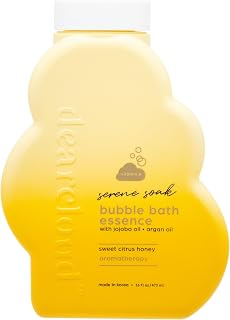 dearcloud Serene Soak Bubble Bath Essence – Sweet Citrus Honey - Bubble Bath with Jojoba Oil, Argan Oil & Vitamin E (16 fl oz)