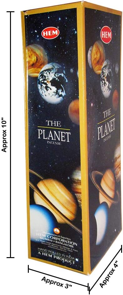The Planet - Box of Six 20 Gram Tubes - HEM Incense