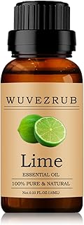 Lime Essential Oils 10ML, 100% Pure and Natural Essential Oil for Aromatherapy Diffuser - 0.33 Fl Oz/Lime