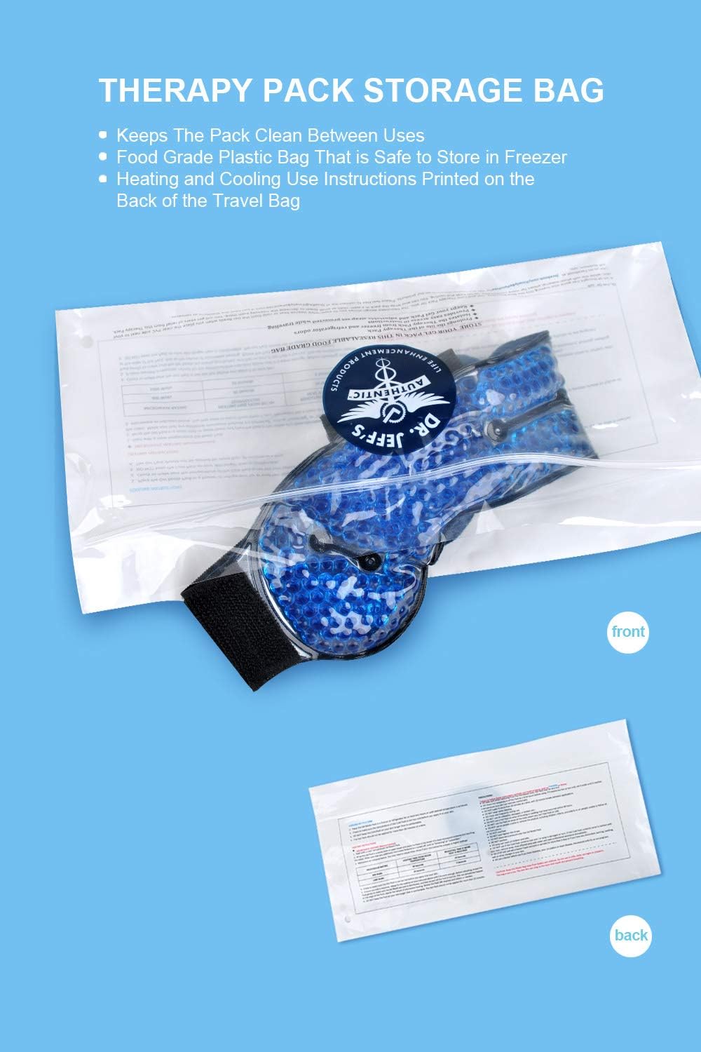 Headache Ice Pack for Migraine, Sinus, Dental Pain, TMJ Relief | Cooling Gel Eye Mask | Medical Grade Hot Cold Pack | Soft Plush Pain Relief Gel Headache Headband | Heatable Neck Wrap + Warm Compress