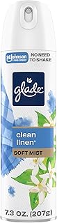 Glade Odor Fighting Soft Mist Air Freshener Room Spray, Clean Linen, 7.3oz., 1 count