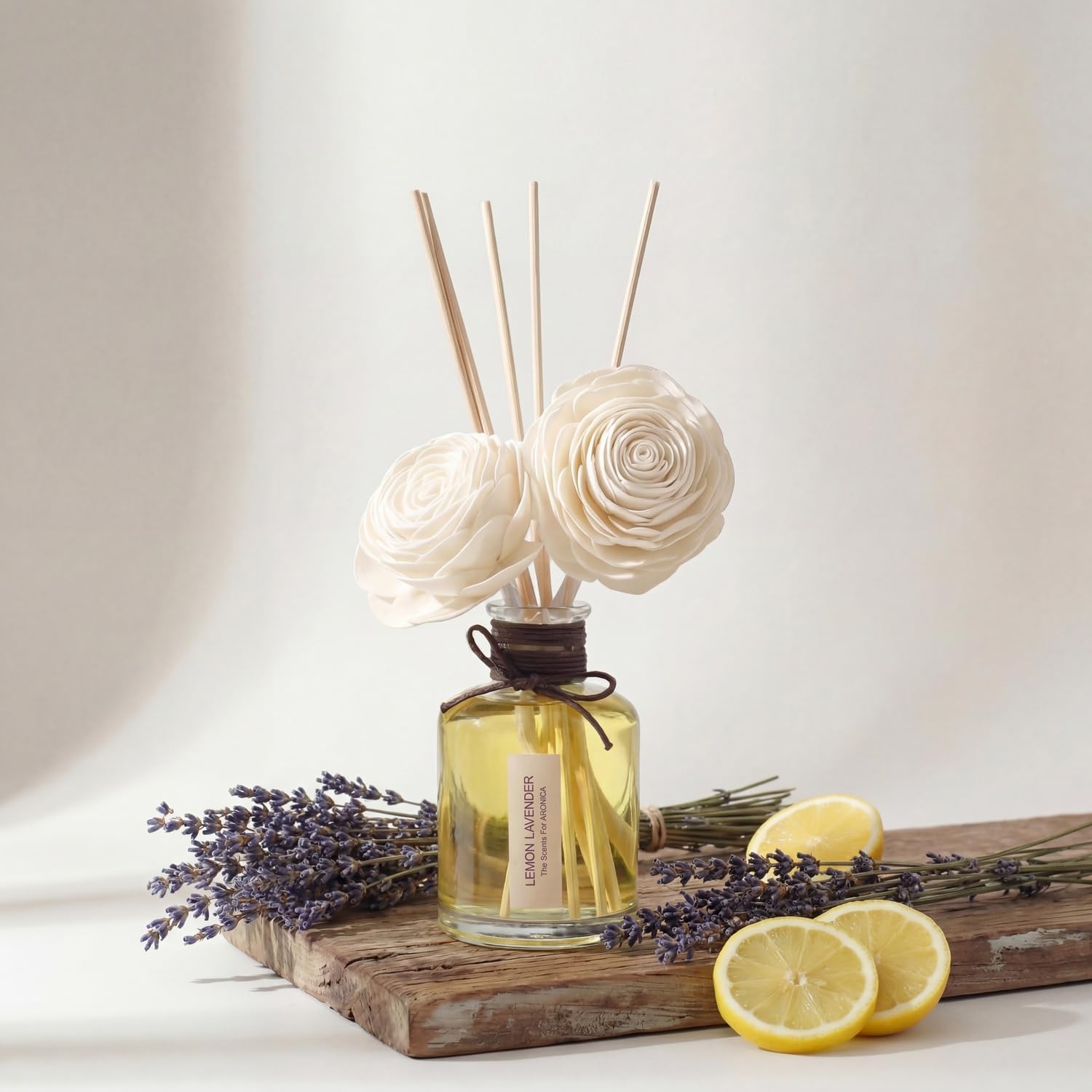 Aronica Lemon Lavender Essential Oil, Diffuser Oil Refills Scents for Home, Refill Essential Oil Bottle, Organic Air Fresheners for Home, Infused Oil Refill
