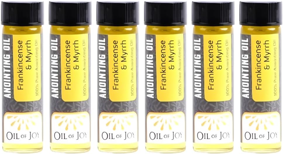 Swanson Christian Products Anointing Oil - Frankincense and Myrrh - 1/4 Ounce - Package of 6