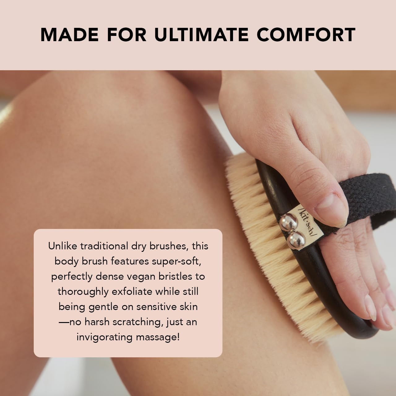 Kitsch Dry Brushing Body Brush & Hair Scalp Massager