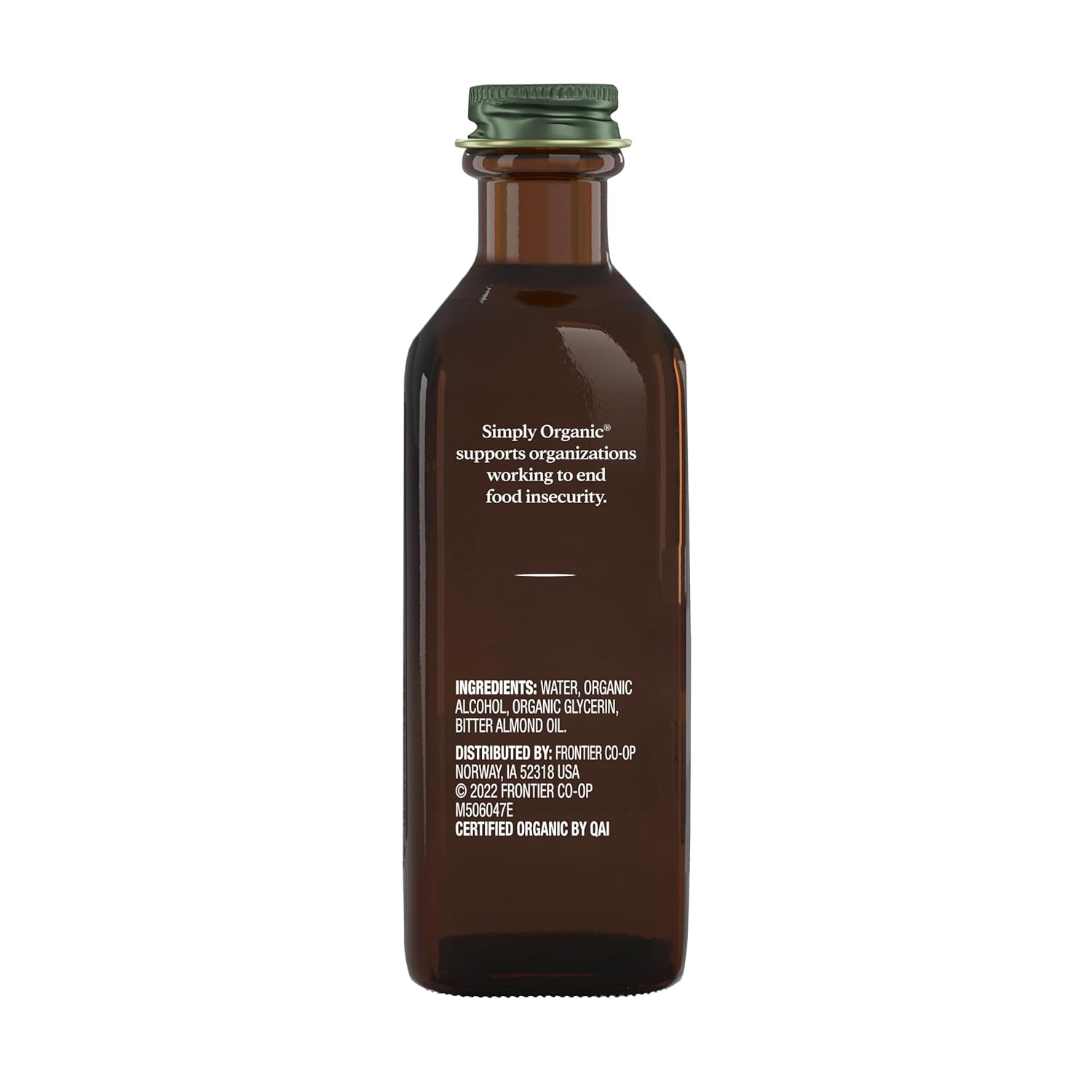 Simply Organic Almond Extract, 4 Ounce Glass Jar, Warm Sugar-free Vegan Flavor for Desserts, Coffee and Smoothies