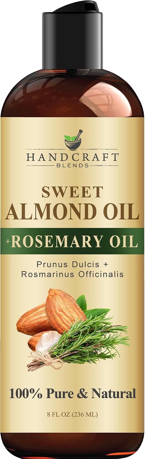 Handcraft Blends Sweet Almond Oil with Rosemary Oil - 8 Fl Oz