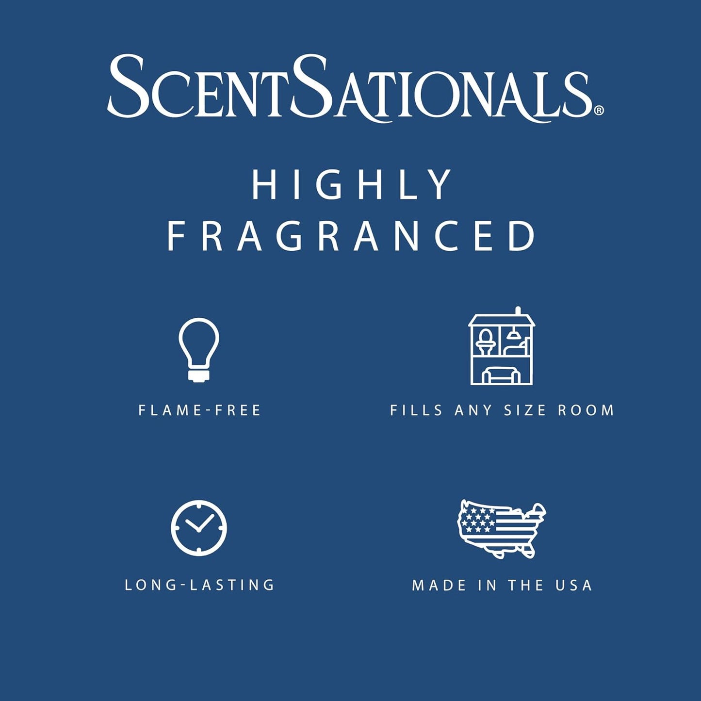 ScentSationals Vanilla Bean Scented Wax Melts - Vanilla & Sugarcane, 10oz (24 Cubes)