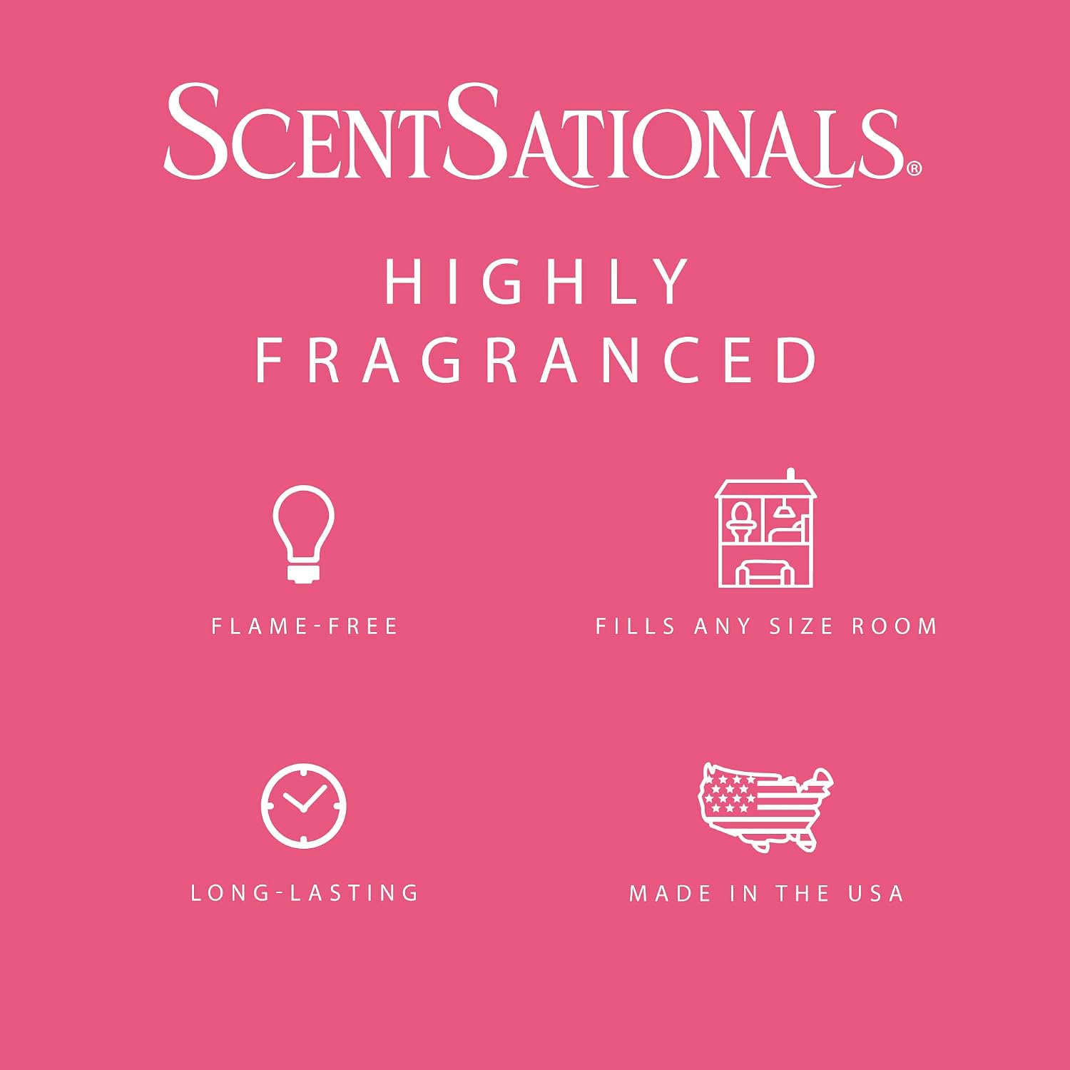 Scentsationals Strawberry Splash Scented Wax Melts - Strawberries, Lime, & Sugarcane, 10oz (24 Cubes)