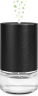 Essential Oil Diffuser, Waterless Scent Diffusers for Home, 100ml Capacity Atomizing Humidifier, Rechargeable Air Freshener Machine with 7-Color Ambient Light for Bathroom Car Office (Black)