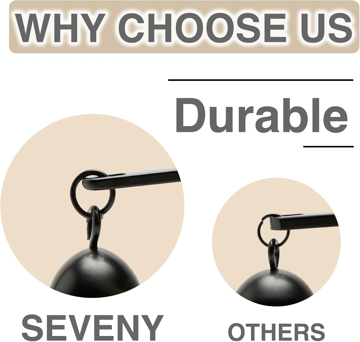SEVENY 3 in 1 Candle Accessory Set, Candle Wick Trimmer Cutter, Candle Snuffer Extinguisher, Wick Dipper with Gift Package for Candle Lover(Black)