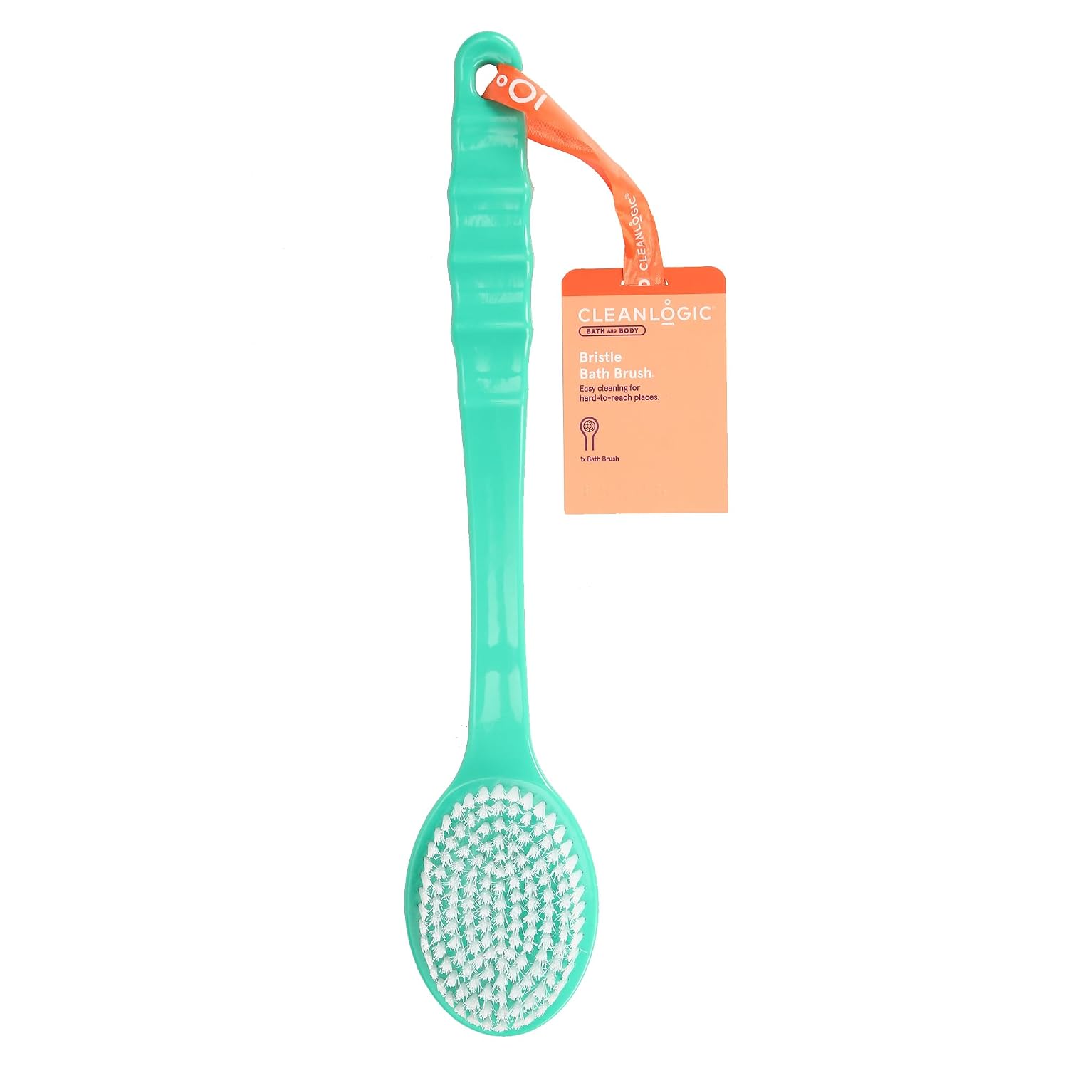 Clean Logic Bristle Bath Brush, Pink