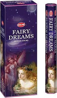 HEM Fairy Dreams Incense Sticks – 120 Sticks (6 x 20g Boxes) – 9" Long – Natural Scented Incense for Meditation, Yoga, Relaxation, Aromatherapy, Energy Cleansing & Spiritual Rituals