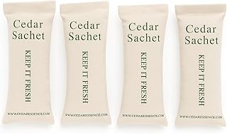 Cedar Essence Aromatic Cedar Sachet Shoe Fresheners 2.5" x 8" 4-Pack