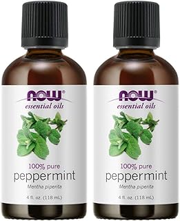 NOW Foods Peppermint Oil, 4 Fluid Ounce (2 Pack)
