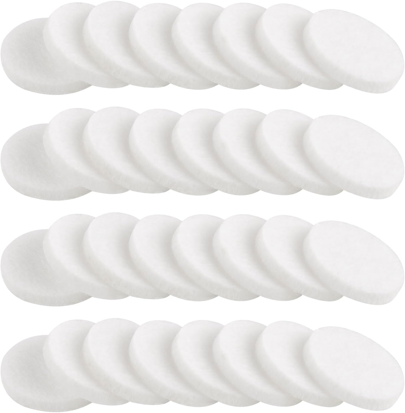 AUEAR, 100 Pack White Round Mini Diffuser Refill Pads Replacement Pad for Necklace Pendant