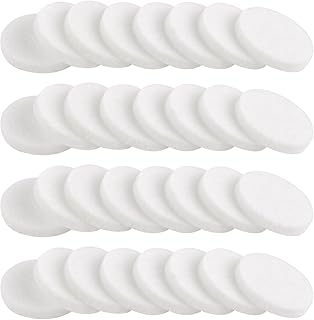 AUEAR, 100 Pack White Round Mini Diffuser Refill Pads Replacement Pad for Necklace Pendant
