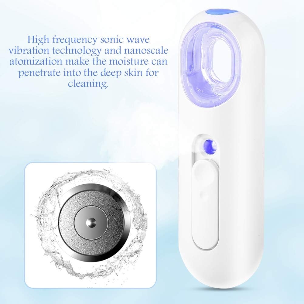 Mist Sprayer 25ML Nano Spray Water Meter - High Frequency Vibration Quiet Design Water/Oil Balance Control Eyelash Extensions Mist Atomization Facial Humectant Steamer Cool Mist Face Beauty Care