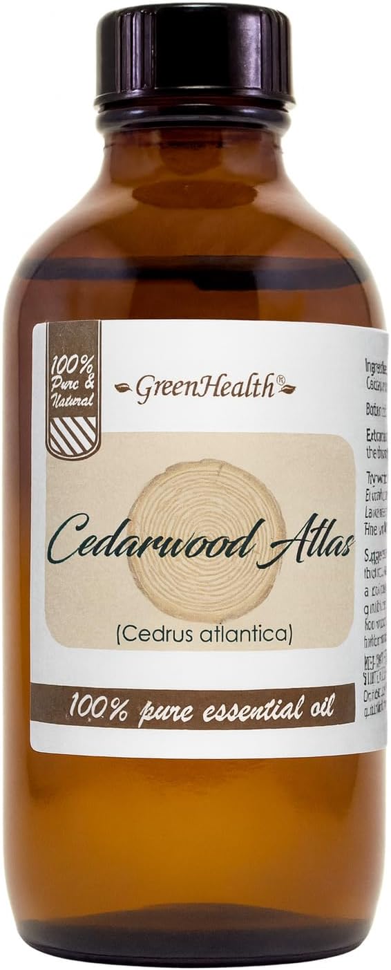 Cedarwood Atlas Essential Oil - 4 fl oz - 100% Pure Essential Oil - GreenHealth