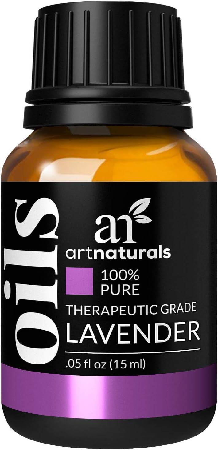 artnaturals 100% Pure Lavender Essential Oil - (.5 Fl Oz / 15ml) - Premium Undiluted Therapeutic Grade Natural from Bulgaria - Aromatherapy for Diffuser
