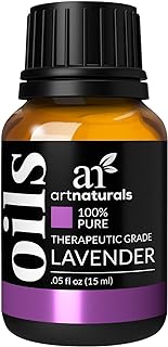 artnaturals 100% Pure Lavender Essential Oil - (.5 Fl Oz / 15ml) - Premium Undiluted Therapeutic Grade Natural from Bulgaria - Aromatherapy for Diffuser