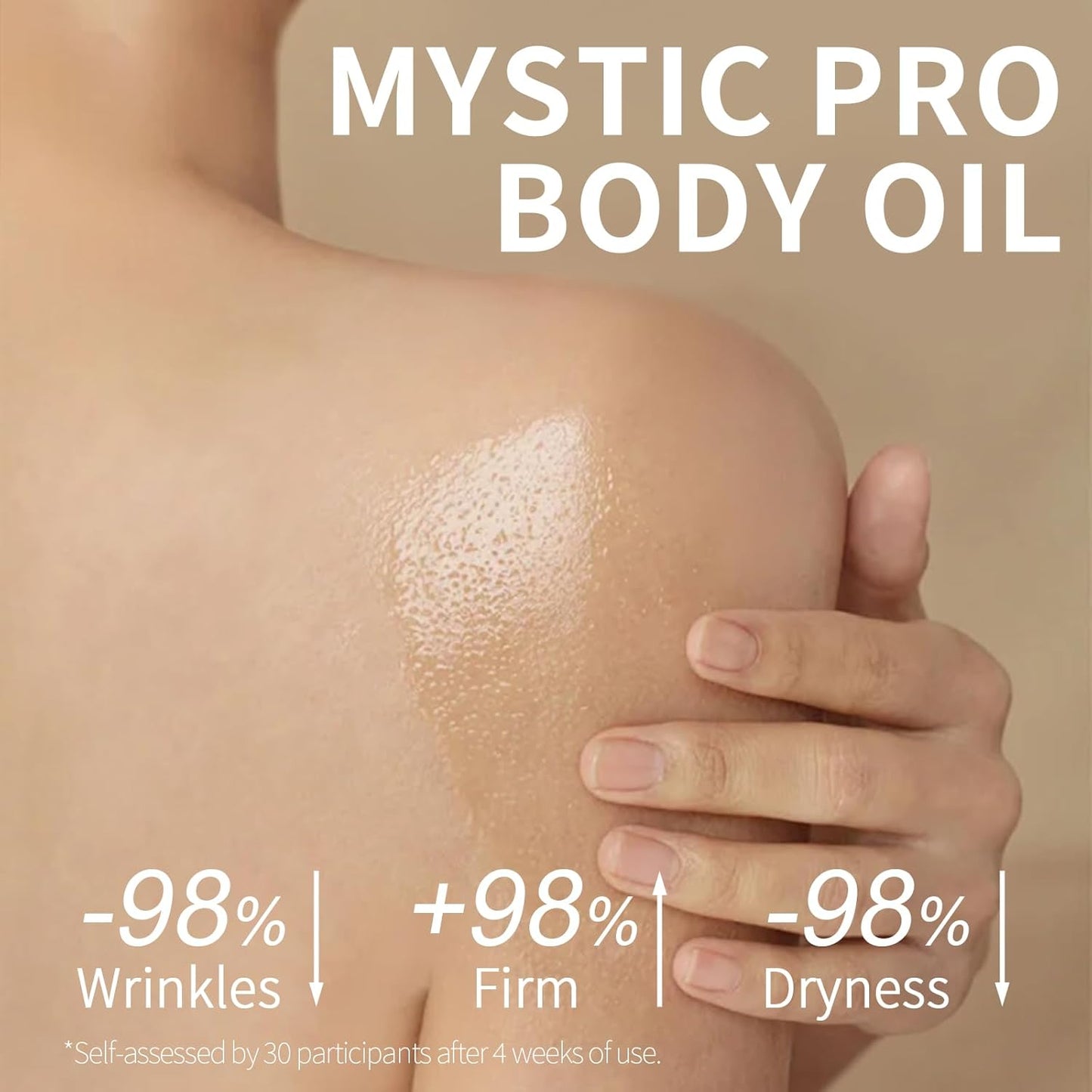Mystic Body Firming Oil Deep Lasting Hydration and Firming Skin for Full Body Skin Tightening Body Oil After Shower 4.23 fl oz (Lavender)