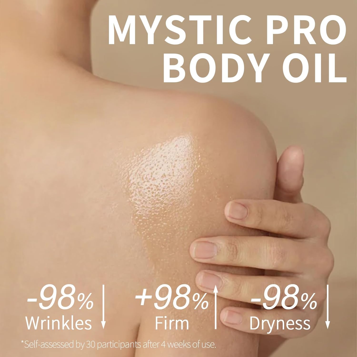 Mystic Body Firming Oil Deep Lasting Hydration and Firming Skin for Full Body Skin Tightening Body Oil After Shower 4.23 fl oz (Lavender)