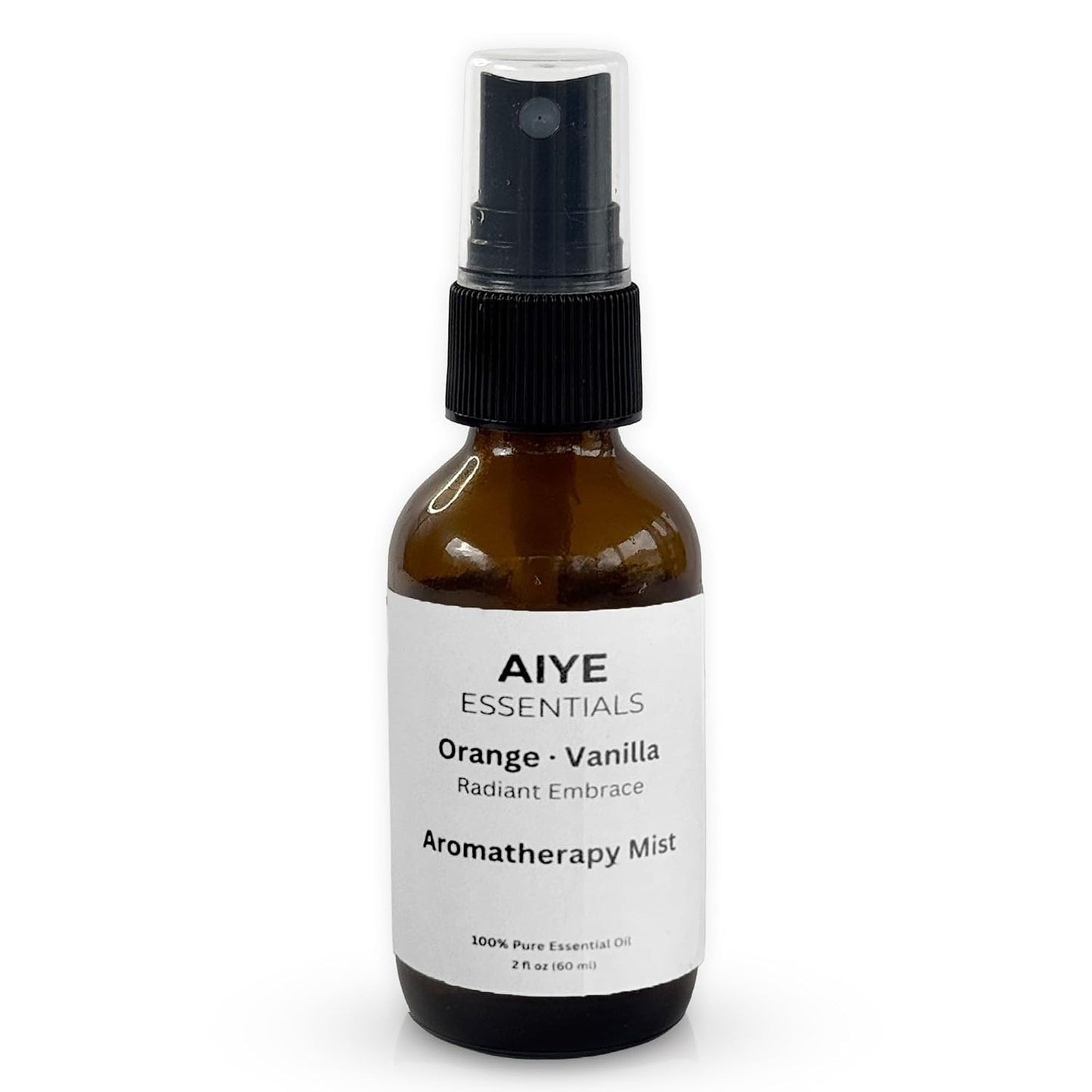 Aiye Essentials Orange Vanilla Aromatherapy Room & Linen Spray, Non‑Toxic Essential Oil Fabric Mist, 2 oz
