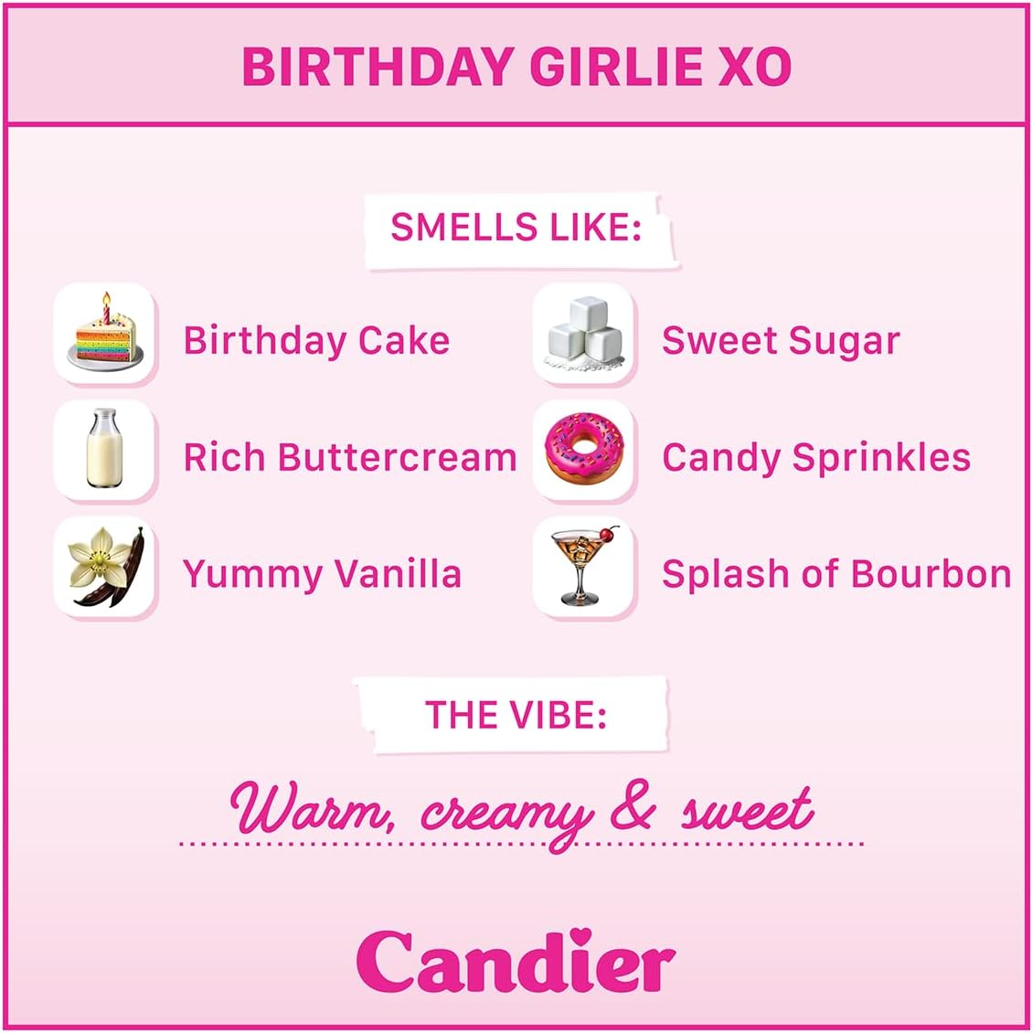 Birthday Cake Scented Candle with Sprinkles, Natural Soy Candle, Aromatherapy for Relaxation, Unique Gift Candle for Women, 60-Hour Burn Time - Candier by Ryan Porter
