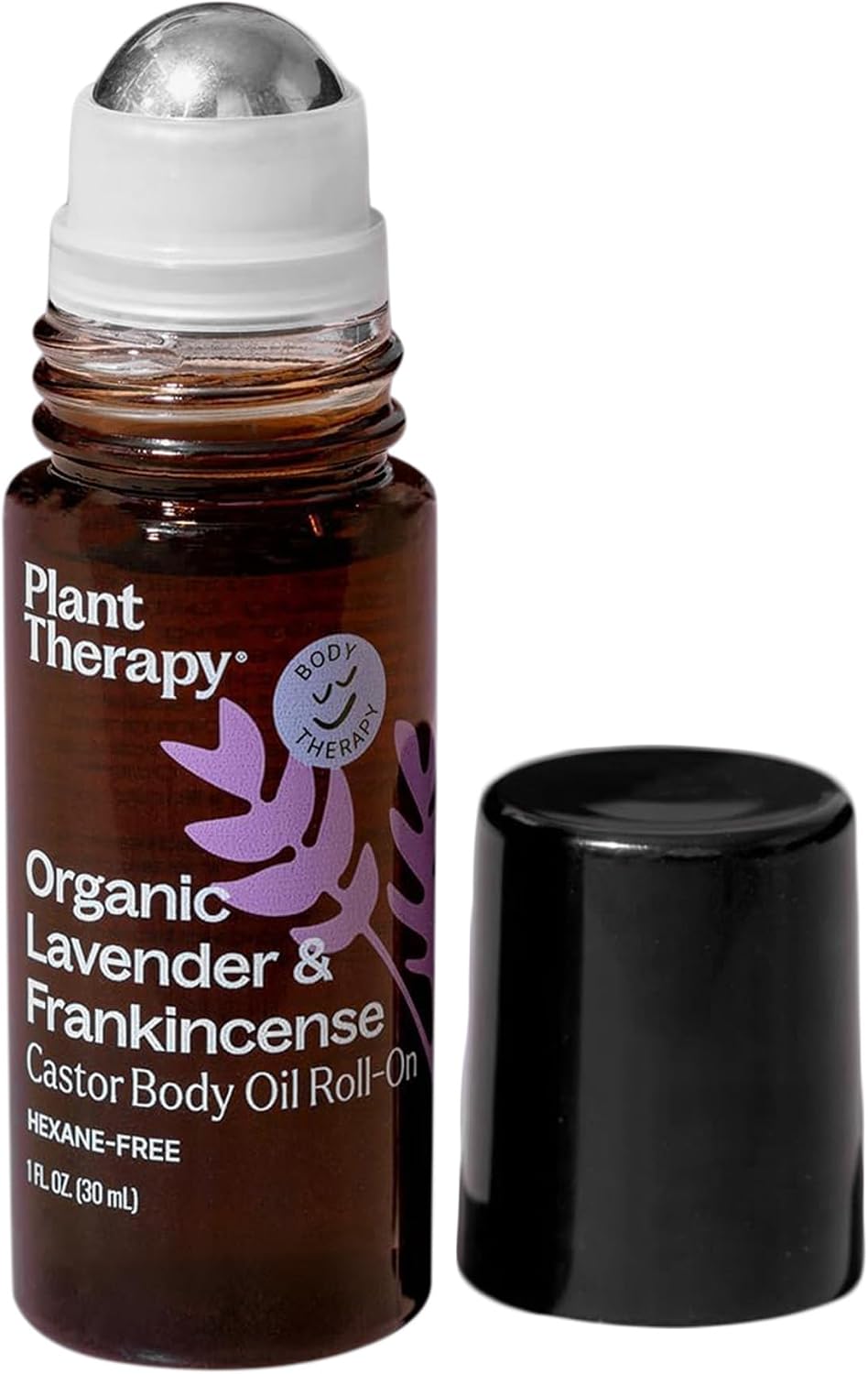 Plant Therapy Organic Lavender & Frankincense Castor Body Oil Roll On 30 mL