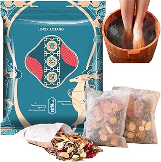 30 Bags Herbal Foot Soak Bag Set,31.74oz Herbal Foot Bath Spa Powder Kits Foot Reflexology Relax ,Mugwort,Ginger & Safflower 900g