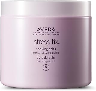 Aveda Stress-Fix Soaking Salts | Stress-Relieving Bath Salts | with Aroma of Lavender, Lavandin, Clary Sage, 16 Ounce