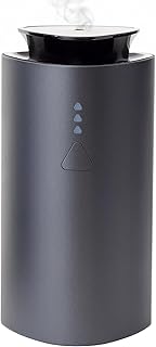Air Esscentials The Mini Essential Oil Diffuser for Home, Waterless & Smart Portable Diffuser for Essential Oils, USB-C & Rechargeable with Adjustable Settings, Covers 300 Sq. Ft., Black
