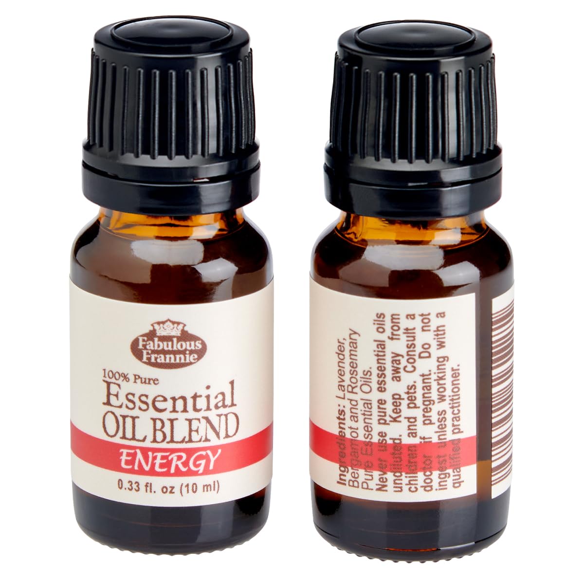Fabulous Frannie Energy Pure Essential Oil Blend Made with Bergamot and Rosemary Essential Oils 10ml