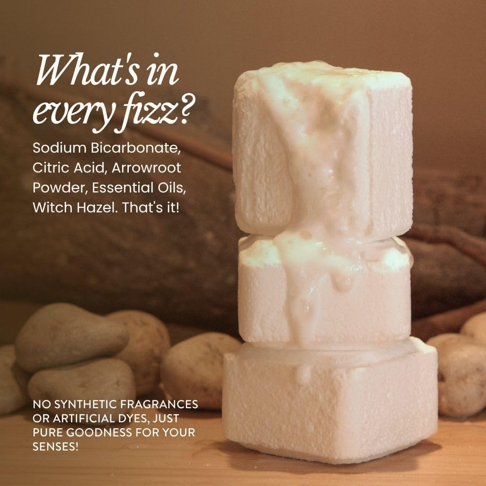 Bare Botanics Shower Steamers 6 XL Cubes w/ Tray - Intensely Aromatic with All Essential Oils & Natural Ingredients - 70% Bigger - Small-Batch Made in WI - Updated Gift Ready Packaging