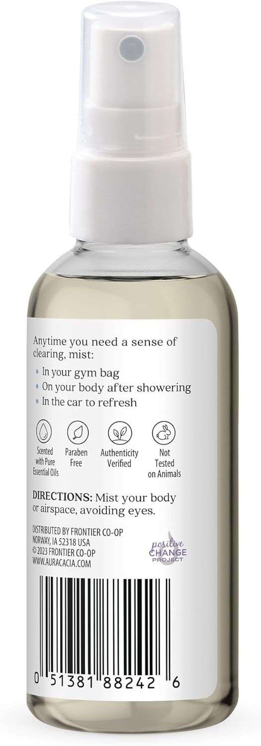 Aura Cacia Room and Body Mist, Clearing Eucalyptus, 4 Fluid Ounce