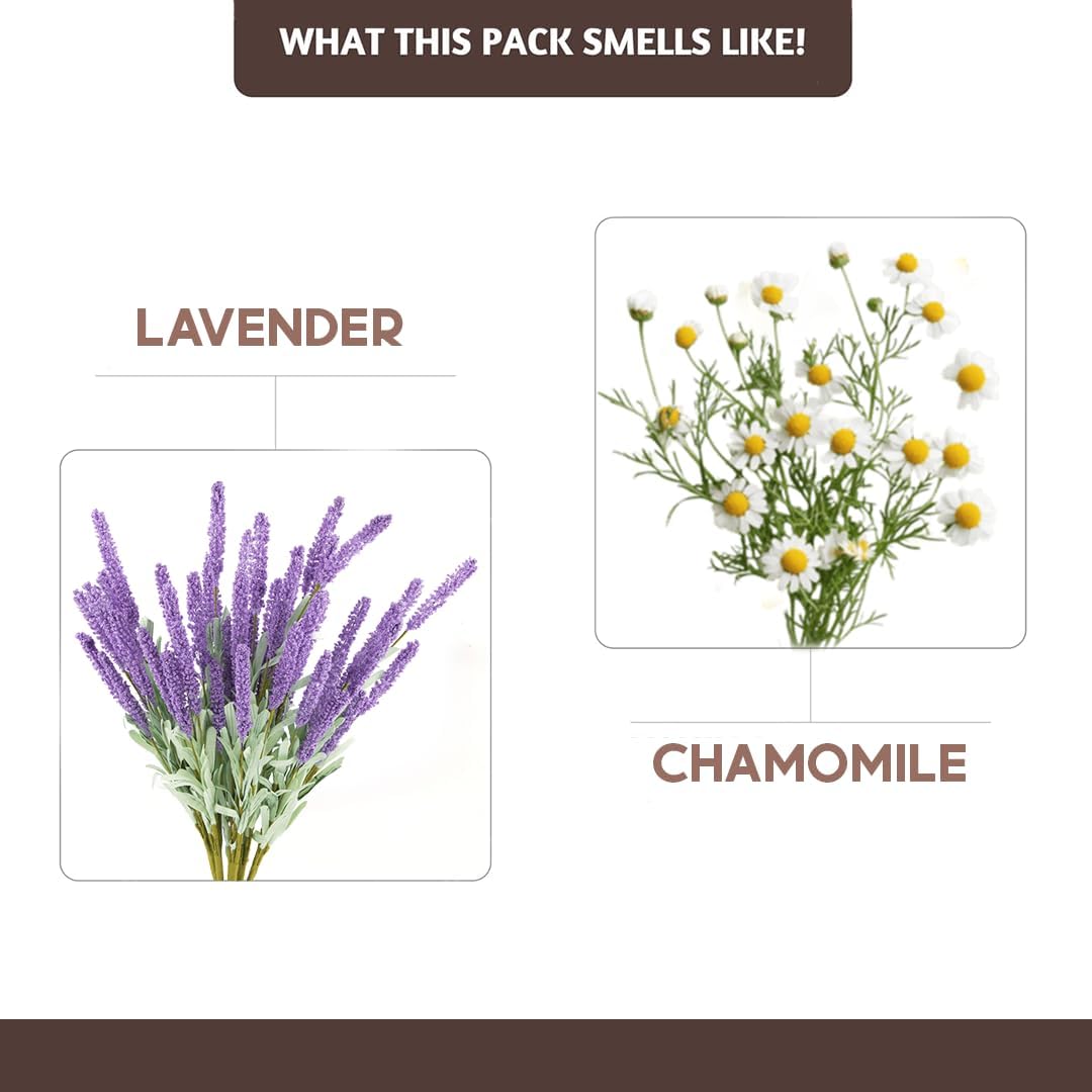 Folkulture Incense Sticks with Holder (100 Sticks)| Lavender & Chamomile Incense Sticks for Deep Sleep, Aromatherapy, Relax Stress |No Charcoal,Organic,Non Toxic, 45 Mins, Long Burning Insence-Sticks