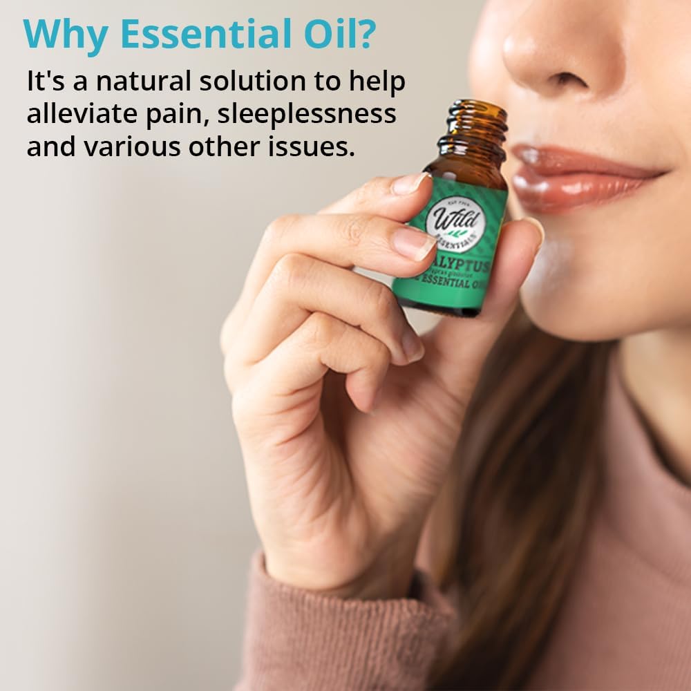 Wild Essentials Tea Tree 100% Pure Essential Oil 2 Pack - 10ml Bottles, undiluted, Therapeutic Grade, Made and Bottled in The USA, Congestion, Health, Astringent