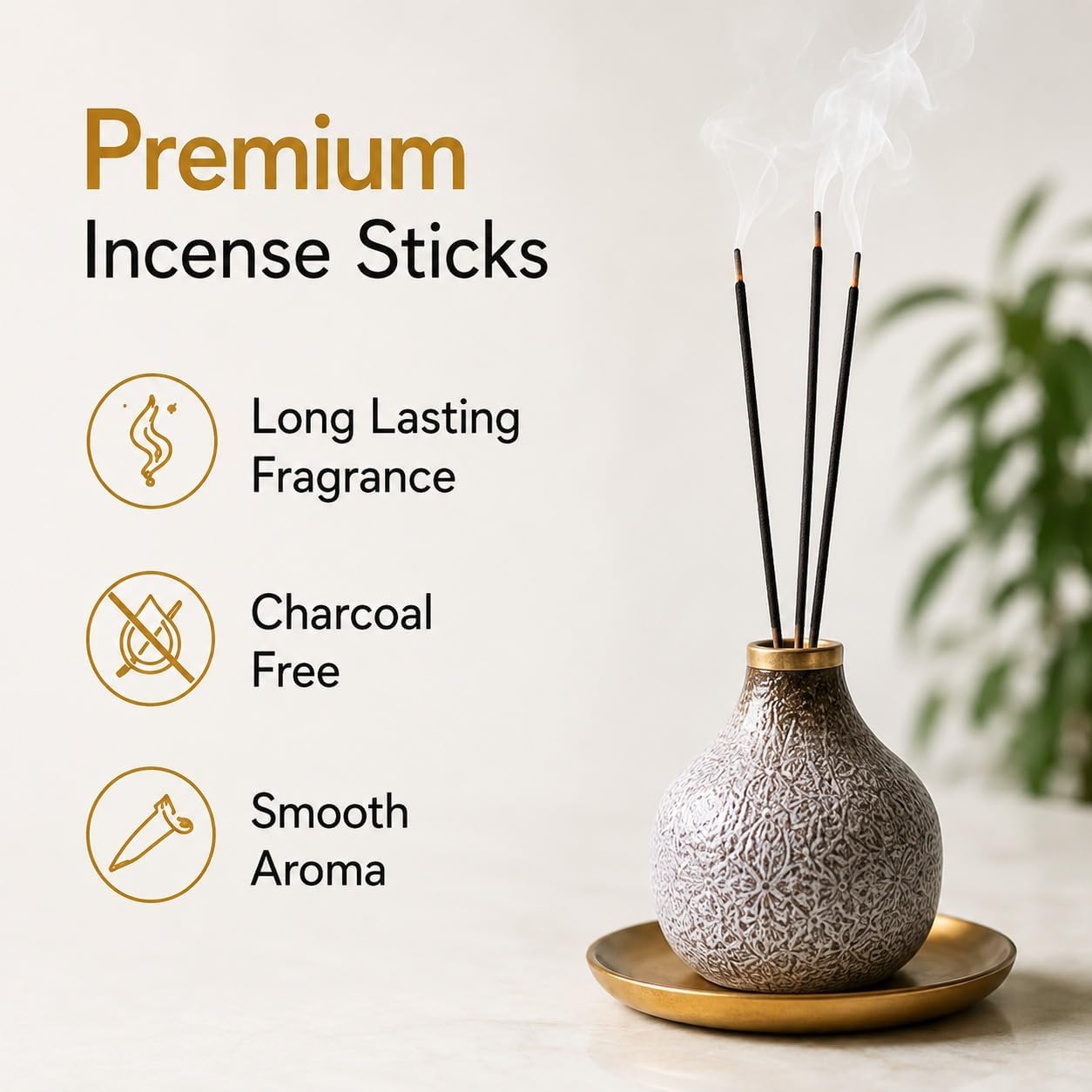 Incense Sticks Variety Pack 7 Luxury Fragrances - Nag Champa, French Lavender, Jasmine, Sandalwood, Pineapple, Black Musk, Baby Powder Incense for Meditation, Yoga & Home Aroma, Krishnascents