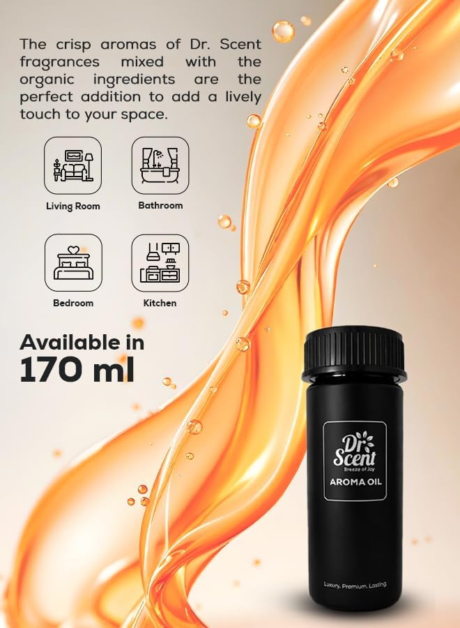 Dr Scent Breeze of Joy Diffuser Aroma Event 170ml, Luxurious Home, Hotel & Spa Fragrance | Notes of Bergamot, Birch, Ambergris | Made in the UK
