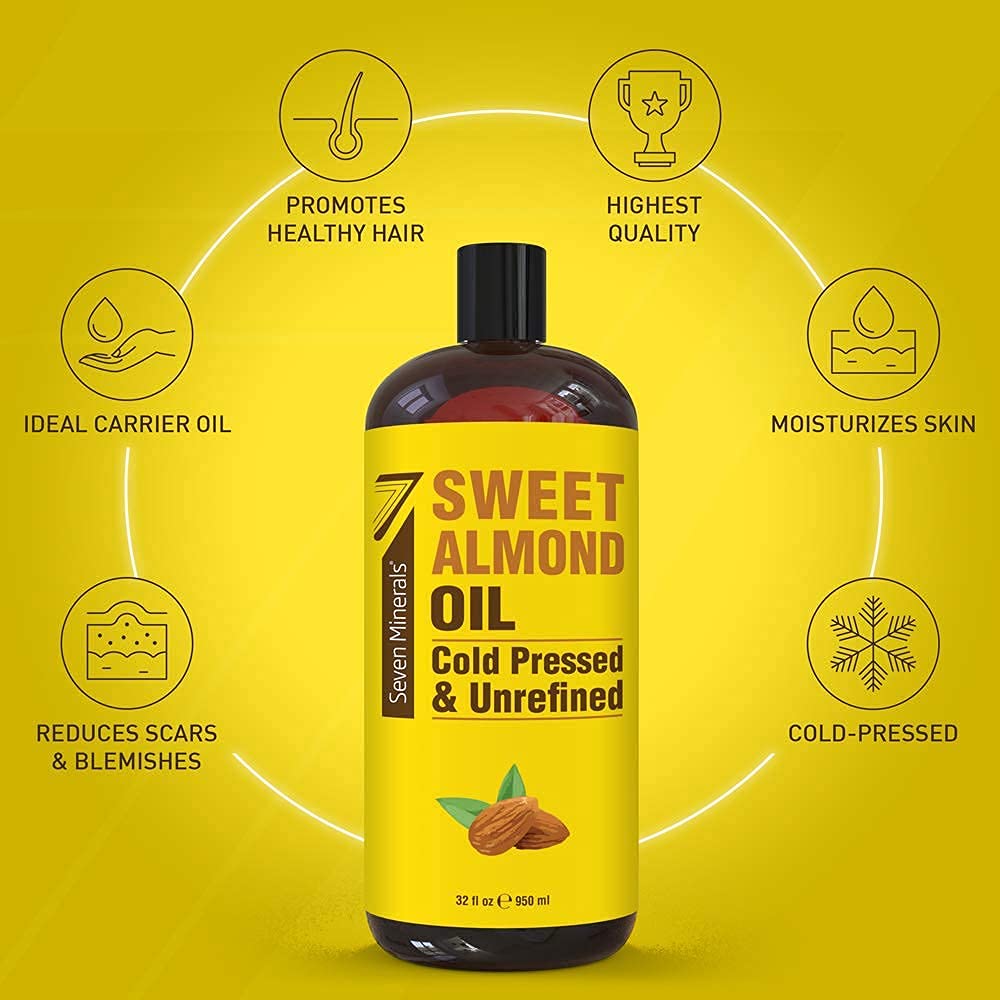 Seven Minerals Organic Vegetable Glycerin & Pure Sweet Almond Oil